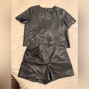 Steve Madden Faux Leather Set Sz XS